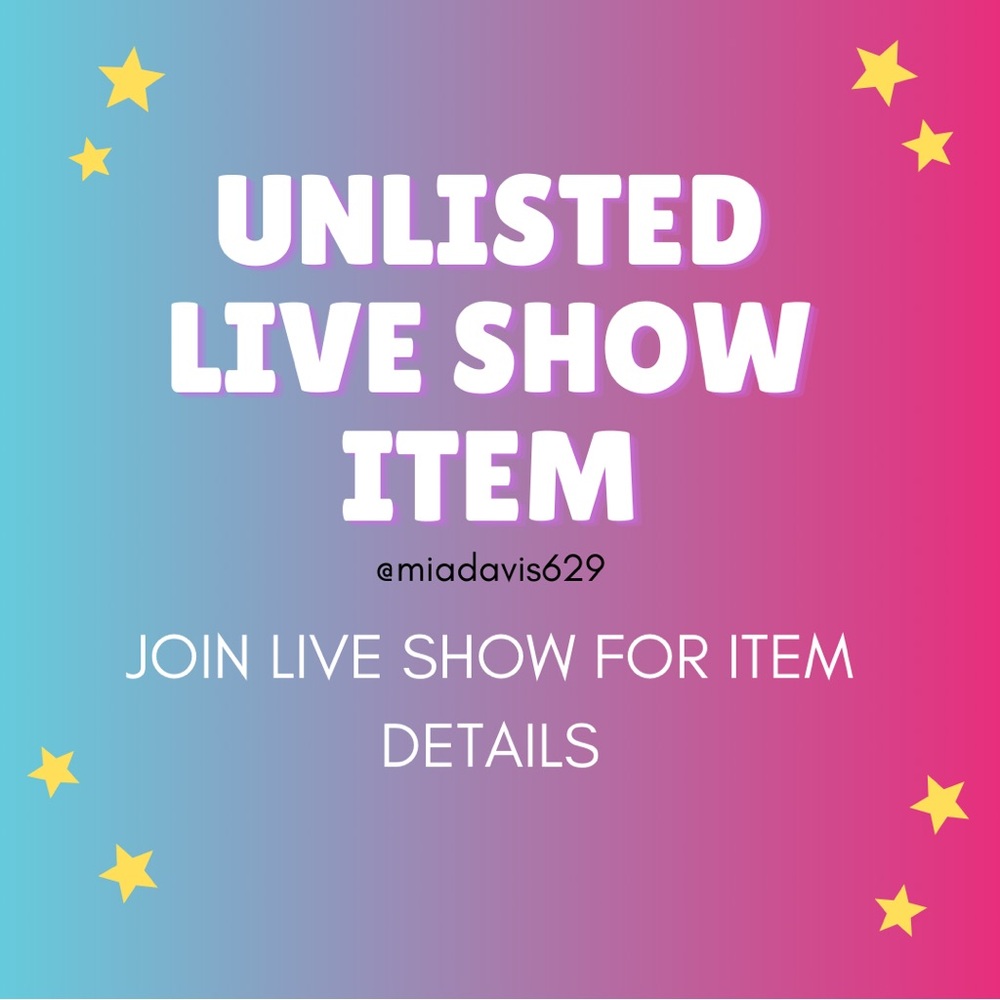 Unlisted Live Show Item